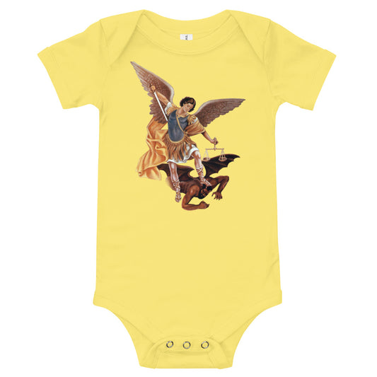 Archangel Micheal/San Miguel Baby short sleeve one piece