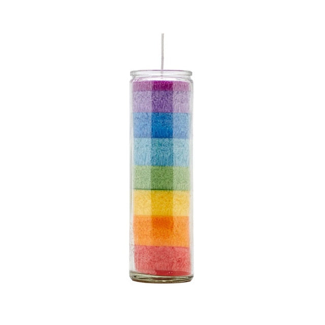 7 Color 7 Day Glass Candle